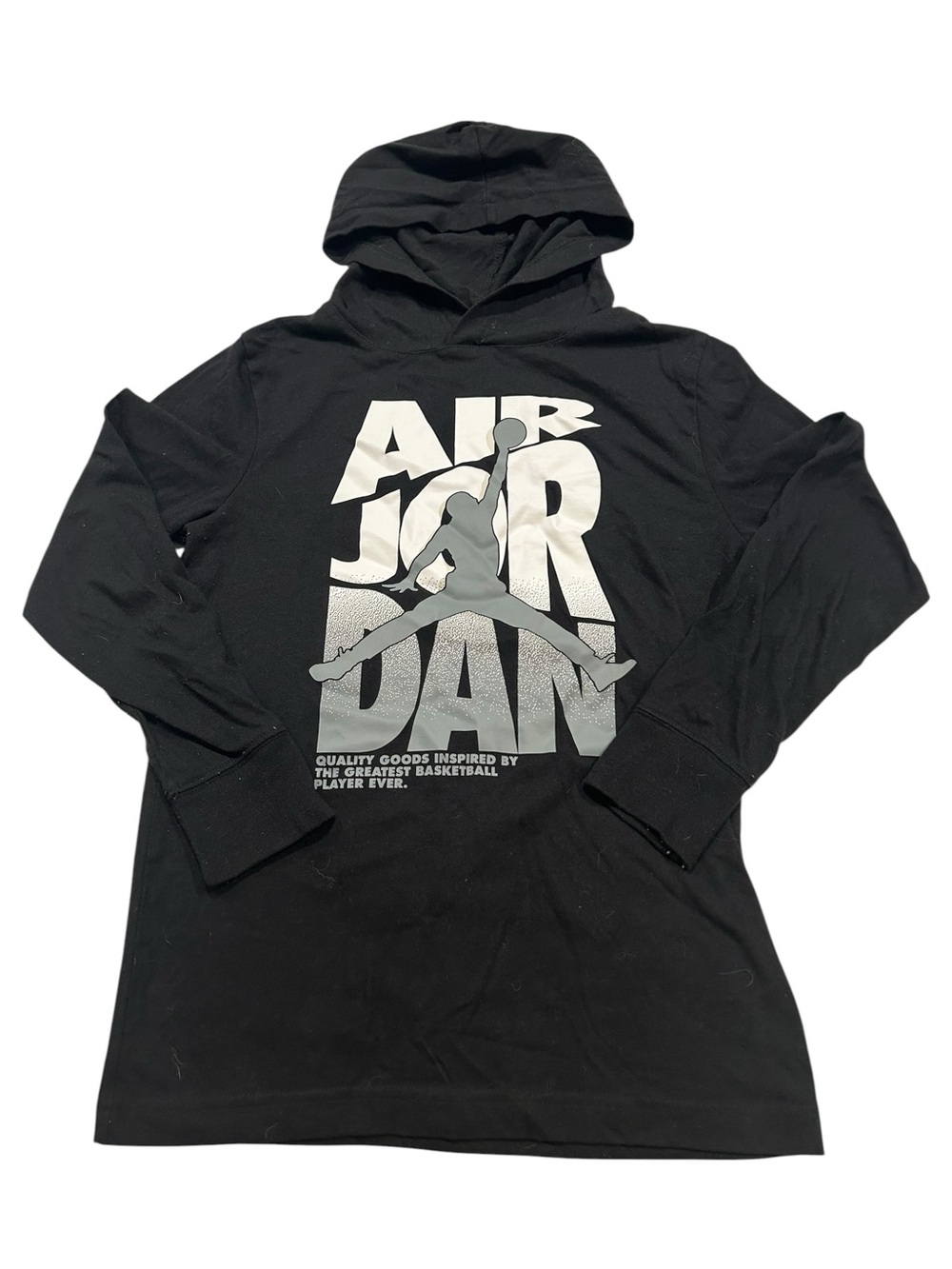 Air Jordan Long-Sleeved hooded Tee with Jumpman Logo